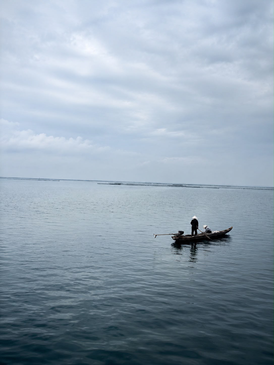 Artisanal fishermen at dawn — where our supply chain begins.